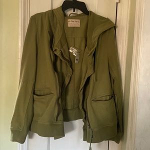 Free people Moto jacket, army green